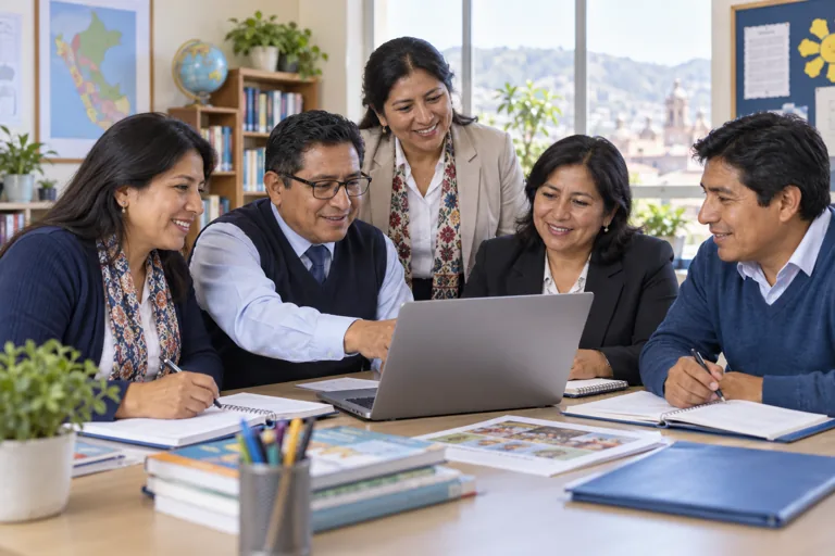 Actualización para directores en su desempeño en instituciones educativas de EBR